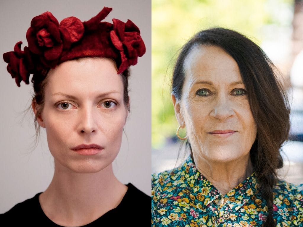 Portretter av Asta Olivia Nordenhof og Vigdis Hjorth
