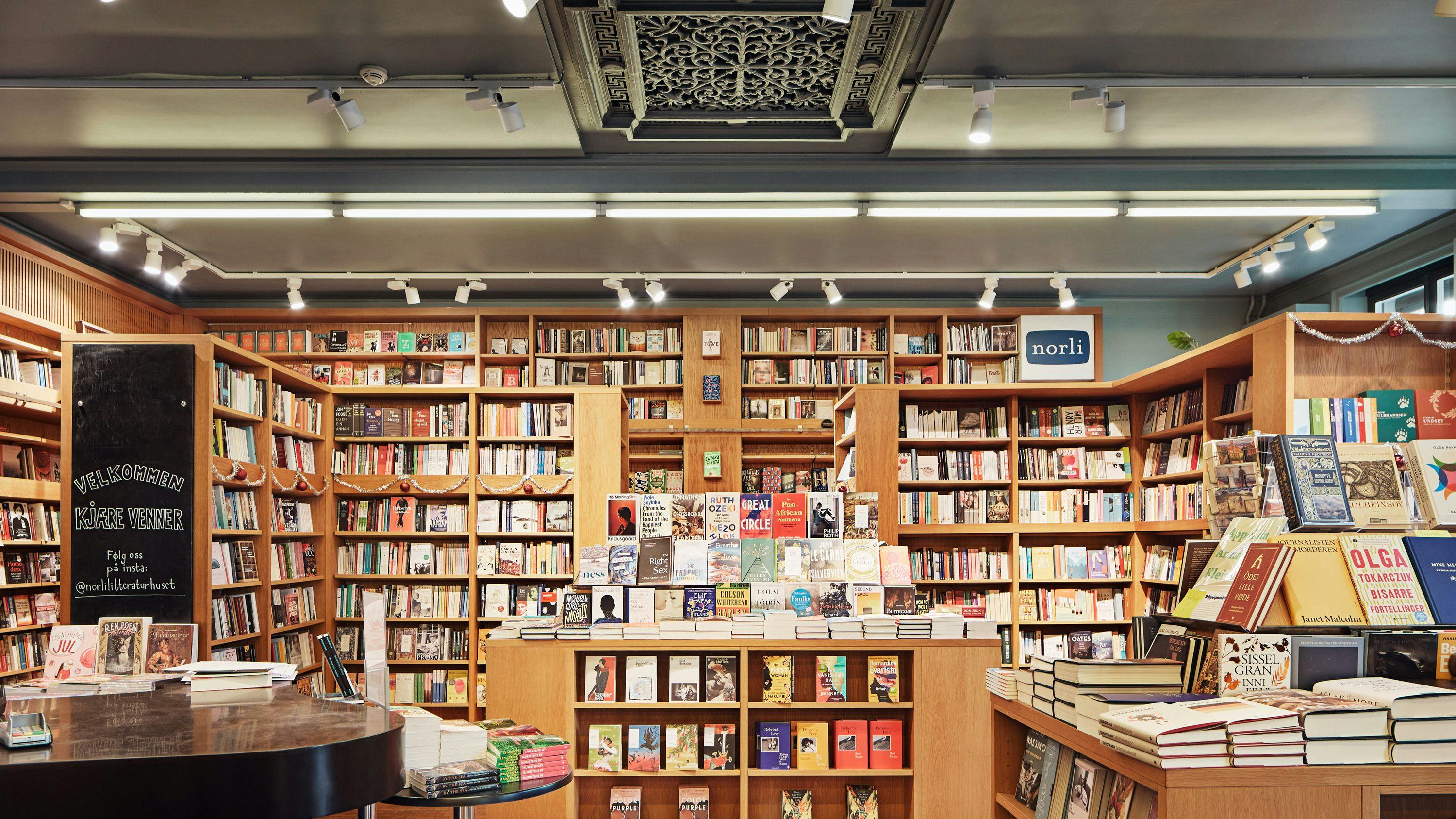 Bilde av bokhandelen Norli Litteraturhuset