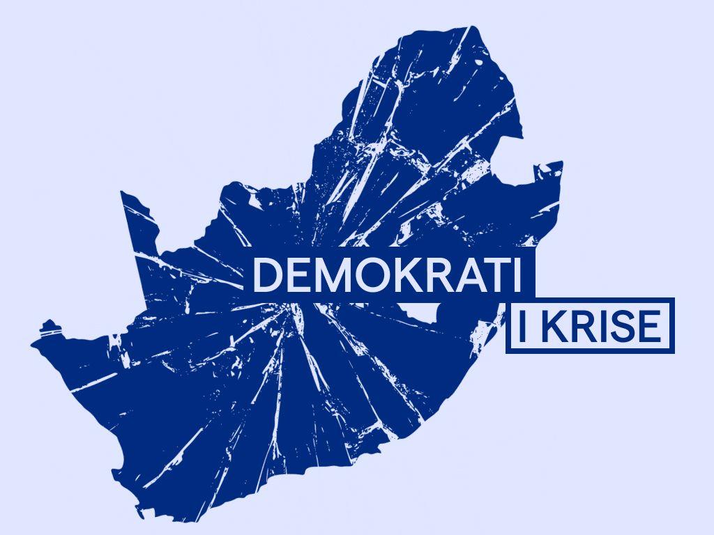 Illustrasjon av landet Sør-Afrika, bearbeidet for å se knust ut