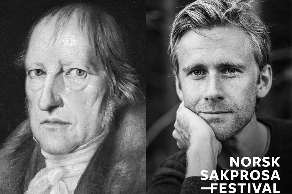 Bilder av Hegel og Sigurd Hverven